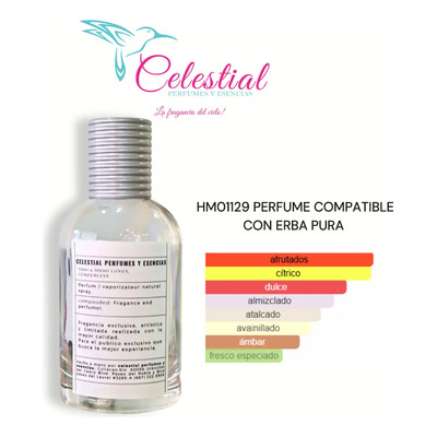 Perfume Celestial Compatible Con Erba Pura Elixir 100ml | Meses sin interés