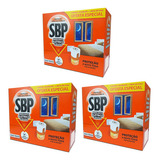 Kit 03 Un  Repelente Elétrico Sbp 45 Noites Aparelho + Refil