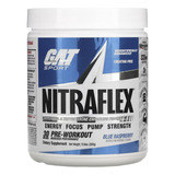 Pre Entreno Gat Nitraflex 30 Serv Pre Entrenador Gimnasio Po Sabor Blue Raspberry