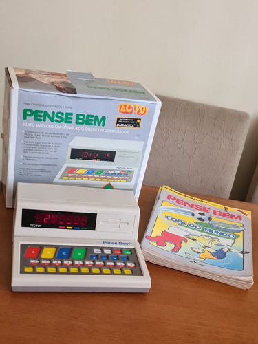 Jogo Pense Bem Tec Toy Com 8 Livros Funcionando 