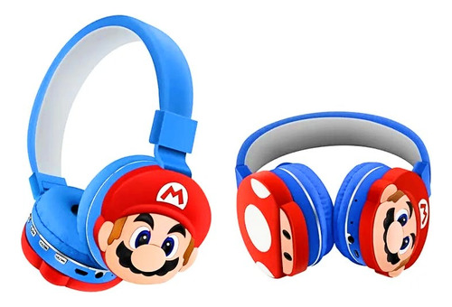 Fone Infantil Buetooth Headset Personagens Gamer Microfone