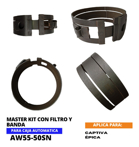 Master Kit Filtro Y Banda Chevrolet Captiva pica Aw55-50sn Foto 8