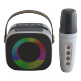 Kit Parlante Y Micrófono Karaoke Para Niños Bluetooth Cl3