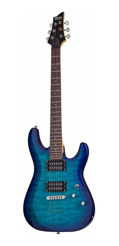 Guitarra Eléctrica Schecter C-6 Pluso Cean Blue Burst Nueva