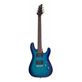 Guitarra Eléctrica Schecter C-6 Pluso Cean Blue Burst Nueva