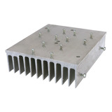 Disipador Aluminio 150w Perforado Tornillos, Led Cob 13x15cm