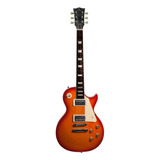 Guitarra Elétrica Michael Lp Michael Strike Gm750 Les Paul De  Tília Cherry Sunburst Com Diapasão De Pau-rosa