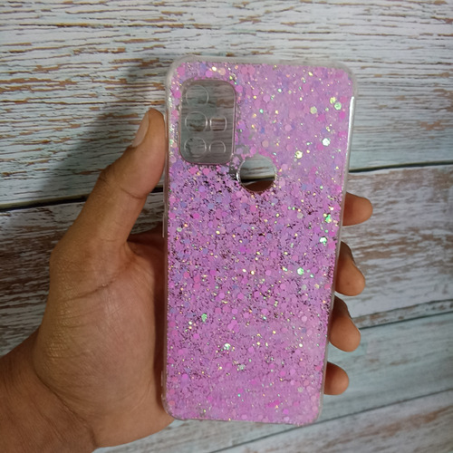 Funda De Brillos Para Motorola G10 G20 G30 Reforzadas 