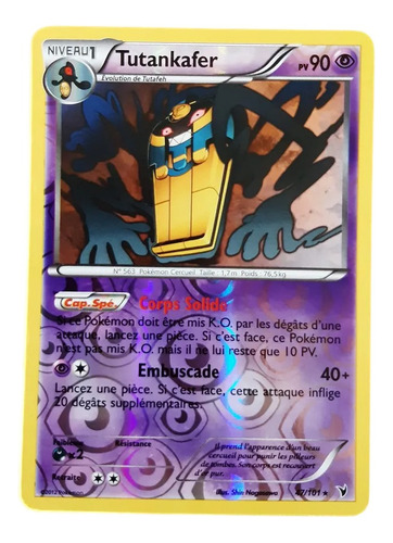 Cofagrigus Reverse 47/101 Pokemon Rare Noble Victories 2011