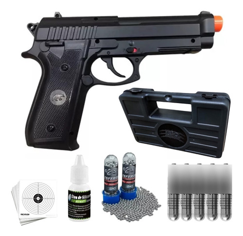 Pistola Arma De Airgun Co2 Pt92 Full Metal 4.5mm