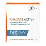 Anacaps Ducray Active+  Anticaída De Cabello En Cápsulas X30