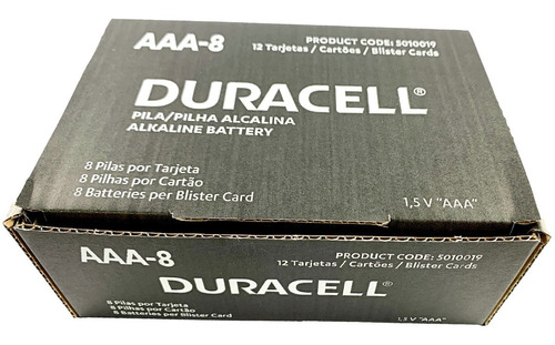 Duracell Pila Aaa Caja 96 Pilas En Set De 8 - Triple A