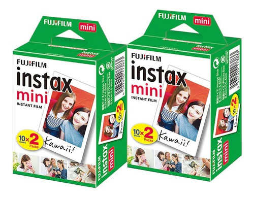 Filme Instax Mini 7s Mini 9 / Mini 12 - 40 Poses Colorido
