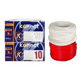 Cable Electrico Cca Calibre10 (rojo, Blanco) 100 Metros 2pzs