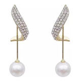 Aretes De Perla De Imitacion Aretes Clasicos Elegantes