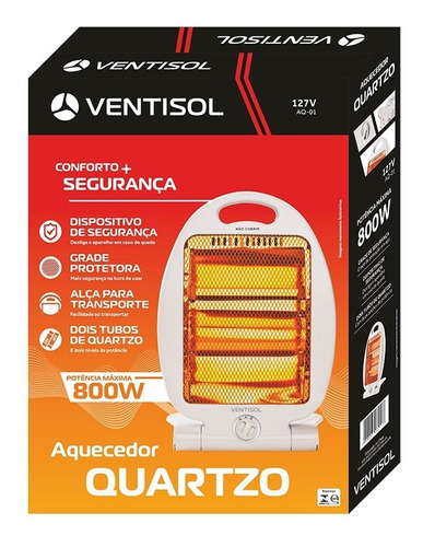 Aquecedor Elétrico Quartzo Aq01 Ventisol 127v