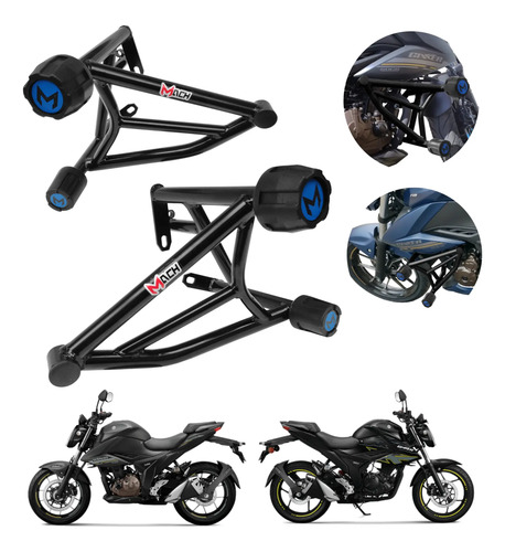 Jaula Protector Reforzado Para Suzuki Gixxer Abs 250 2020-24