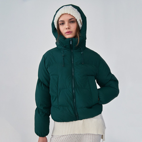 Campera Mujer Puffer Inflada Capucha Edna Parka Supply