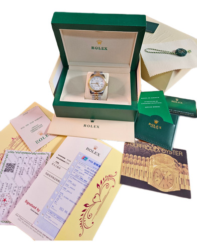 Reloj Rolex Datejust Bitono 41mm, Aut, Caja Y Papeleria
