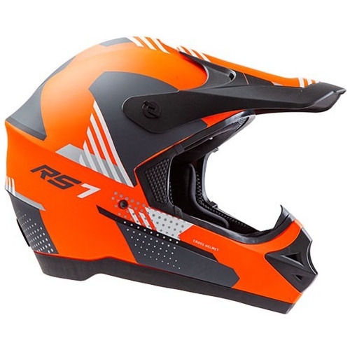 Casco Cross Hawk Rs7 F Talle M Naranja 58cm