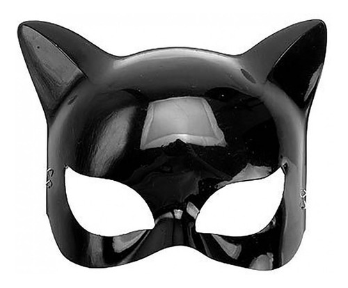 Máscara Gato Preto - Plástico