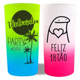 100 Copo Degradê Long Drink 320ml  Personalizado Fr/v