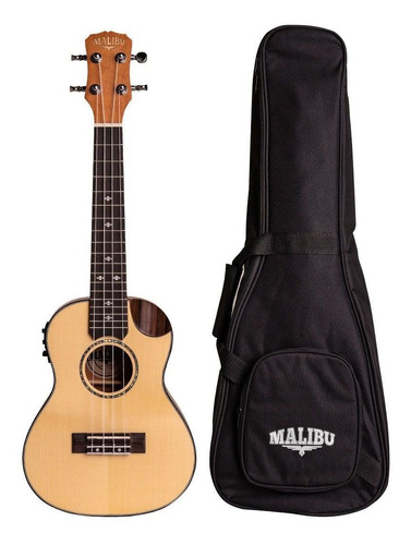 Ukulele Malibu Concert Halfcutway Spruce Eletrico 23ssm E