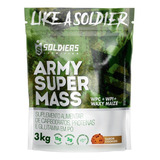 Hipercalórico Army Super Mass - 3kg - Sabor Cookies - Soldiers Nutrition