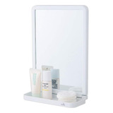 Accesorio Baño Espejo Rectangular Ventosa Super Adherente