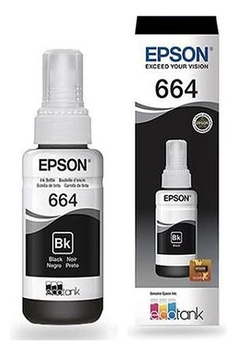 Refil Garrafa De Tinta T664 Epson L220 L1300 L395 L396 L355