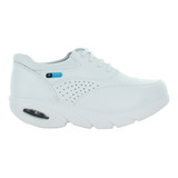 Dr Hosue Zapato Medico Valvula Piel Blanco Mujer 82076