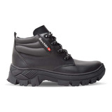 Bota Borcego Trekking Base Caucho Y Cosida Puntera Plastica 