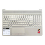 Teclado Hp Pavilion Tapa Mouse Gris Plata 15-gw000 15-gw 