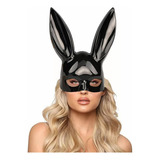Orejas Conejita Antifaz Negro Disfraz Halloween Mujer Bunny