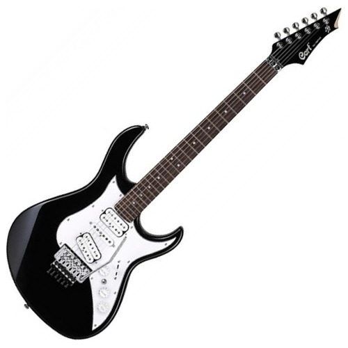 Guitarra Eléctrica Cort Arena 1 Bk Negra Con Funda