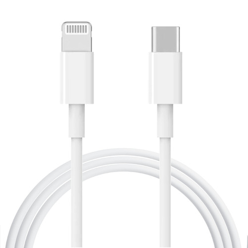 Cable Usb C A Lightning 1 Metro iPhone Certificado Apple Mfi Color Blanco