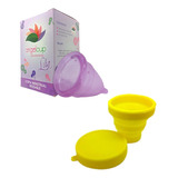 Copa Menstrual Ángel Cup Color Lila  + Vaso Esterilizador 
