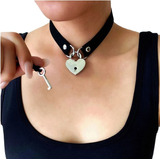 Collar Gargantilla Con Candado Choker