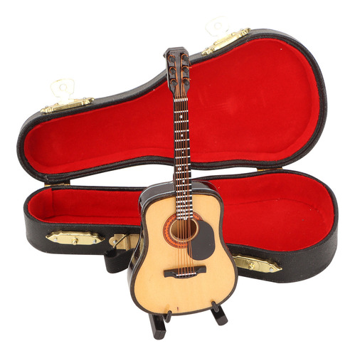 Modelo De Guitarra En Miniatura De Madera, Réplica De Guitar