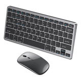 Teclado E Mouse Sem Fio Bluetooth Tablet Celular E Notebook