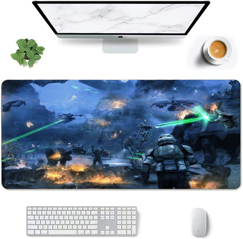 Mouse Pad Largo Artistico Ejercito Guerra Star Wars 30x70cm