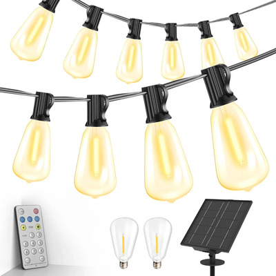 Guirnalda Luces Exterior Solar 30m 30+2 St38 Led Foco Jardin | Meses sin interés