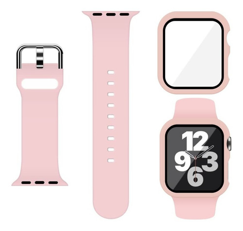 Correa Para Apple Watch + Funda Protector Serie 8 7 6 5 4 Se