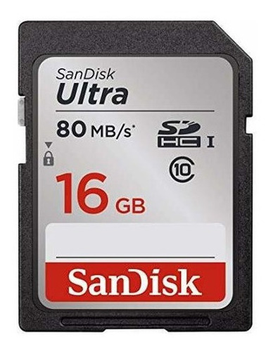 16gb Clase 10 Sdhc Uhs-i Hasta 80mb / S Tarjeta De