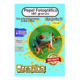 Papel Fotográfico Grueso 180 Gramos X 10 Paquetes 200 Hojas