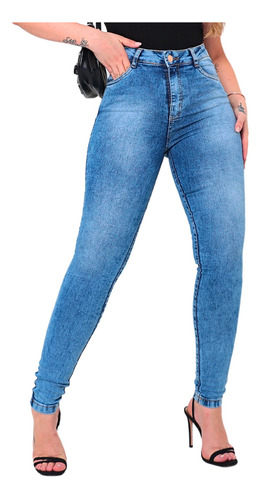 Calça Feminina Jeans Com Pala Coração Patria Brasil