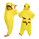 Pijama Disfraz Polar Para Niños Diseño De Pikachu