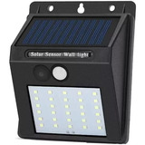 Aplique Lampara Solar Con Sensor Para Pared Muro Exterior 