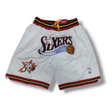 Short Basquet Nba Just Don Sixers White
