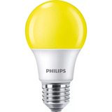 Foco Philips Color Amarillo  A19 Led 8w (60w) 120v E27 